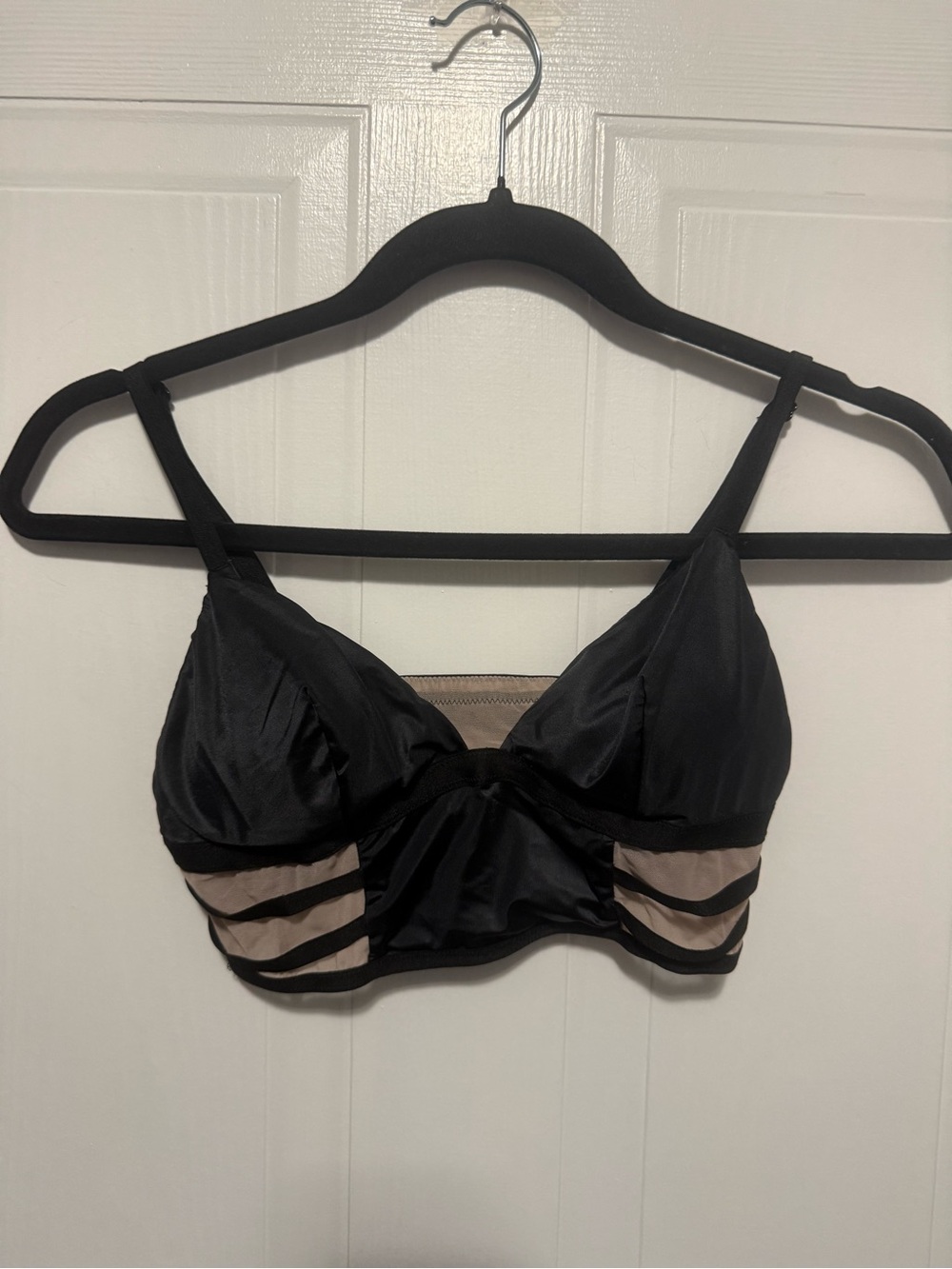 VS Black & Nude Strappy Bralette - Women Intimates